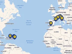 Mapa plavby