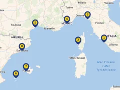 Mapa plavby